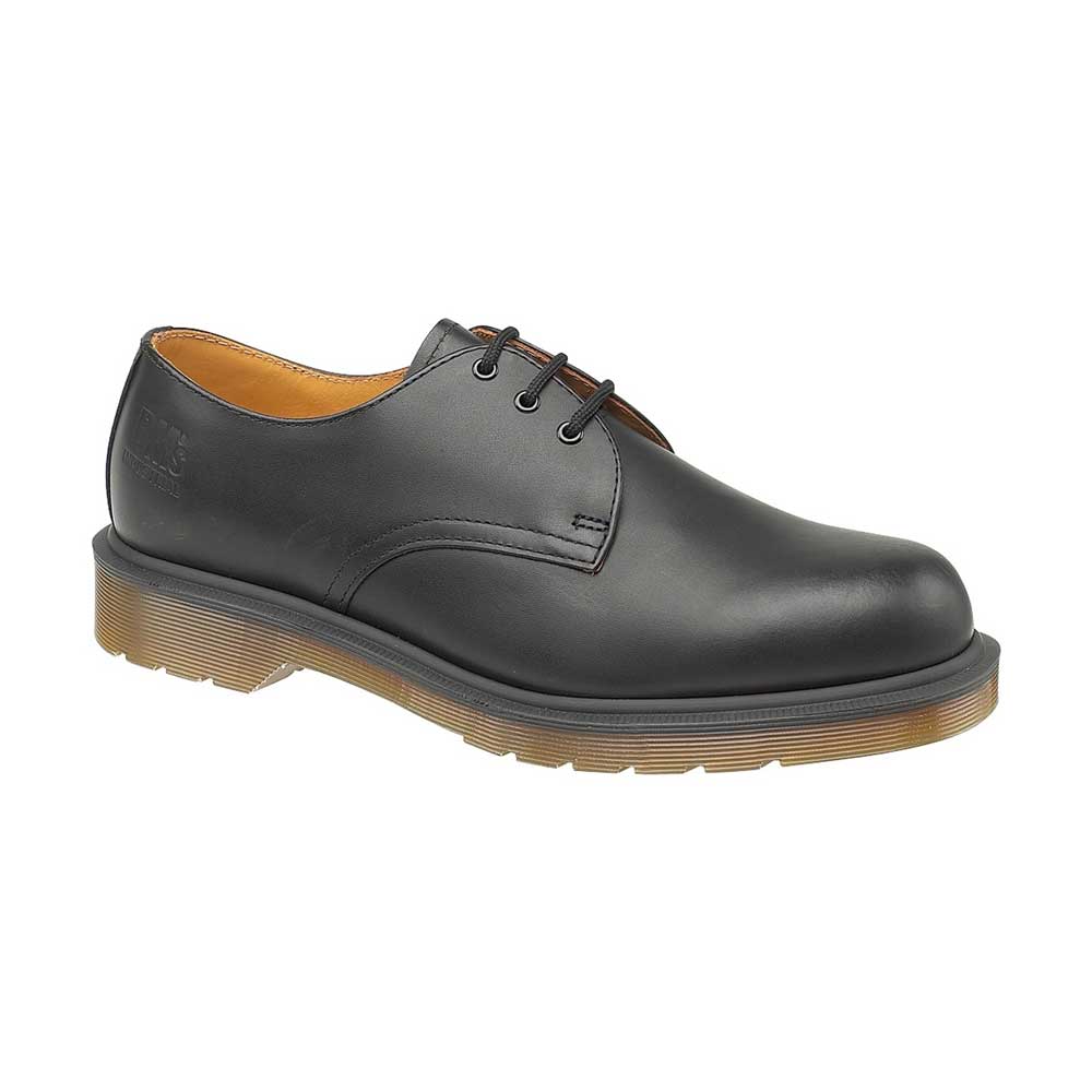 Dr Martens Mens Lace Up Non Safety Leather Shoes B8249 Black
