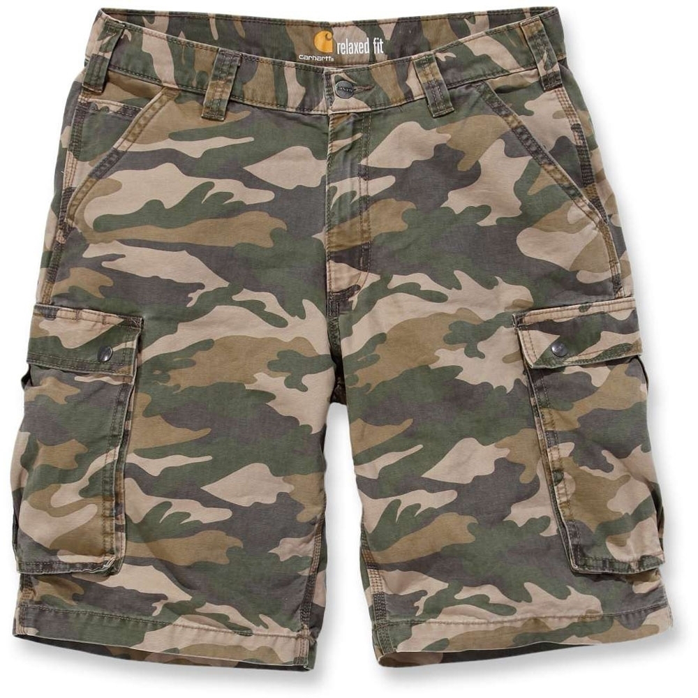 Carhartt Mens Rugged Relaxed Leg Pocket Camo Cotton Cargo Shorts Waist 30’ (76cm)