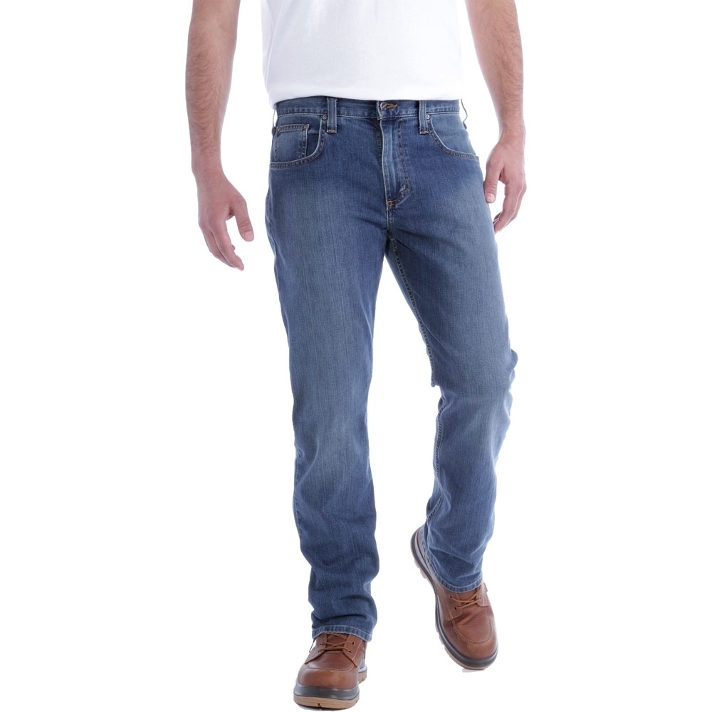 Carhartt Mens Rugged Flex Relaxed Straight Cut Denim Jeans Waist 38’ (97cm), Inside Leg 32’ (81cm)