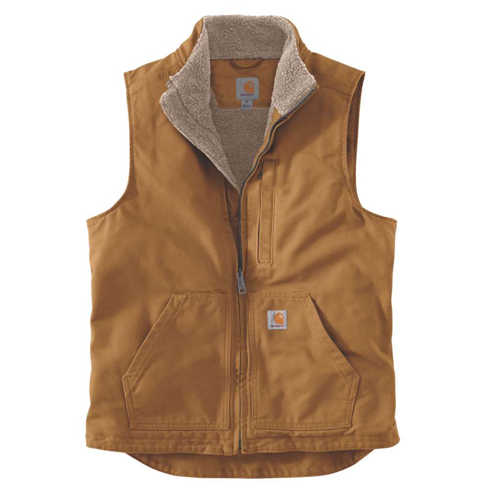 Carhartt Mens Washed Duck Soft Lined Mock Neck Vest XL - Chest 42-44’ (106.5-112cm)