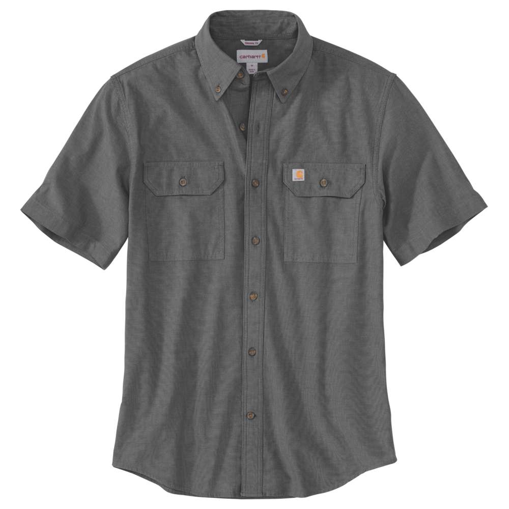 Carhartt Mens Loose Fit Chambray Long Sleeve Cotton Shirt L - Chest 42-44’ (107-112cm)