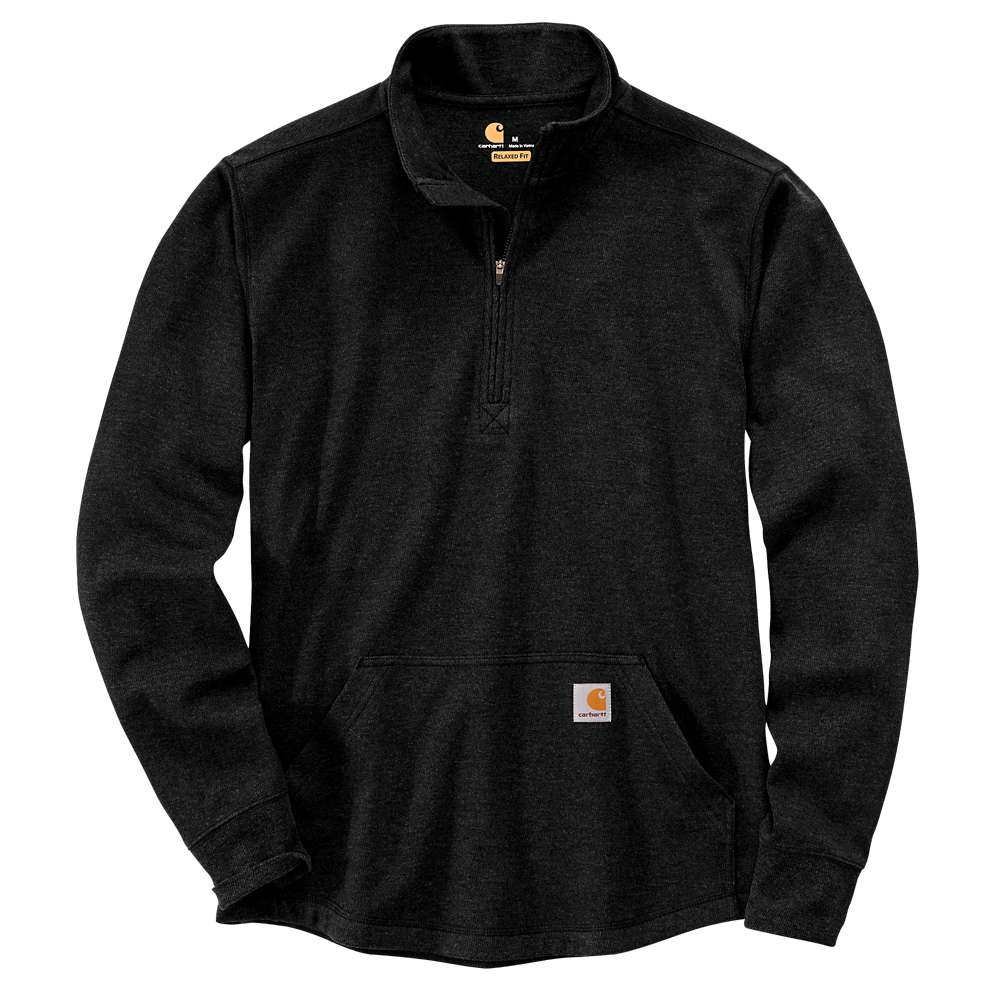 Carhartt Mens Half Zip Thermal Long Sleeve T Shirt L - Chest 42-44’ (107-112cm)