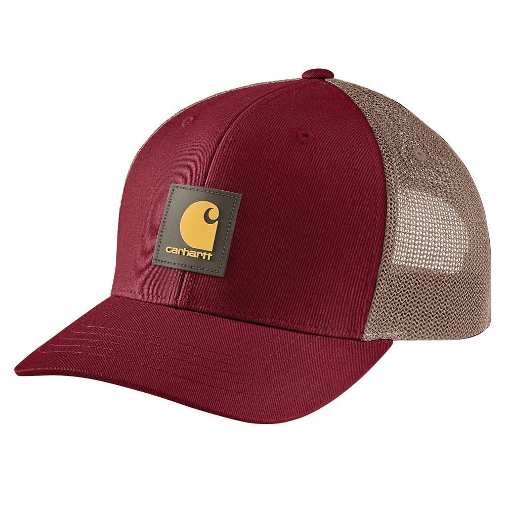 Carhartt Mens Twill Mesh Back Medium Profile Logo Patch Cap One Size