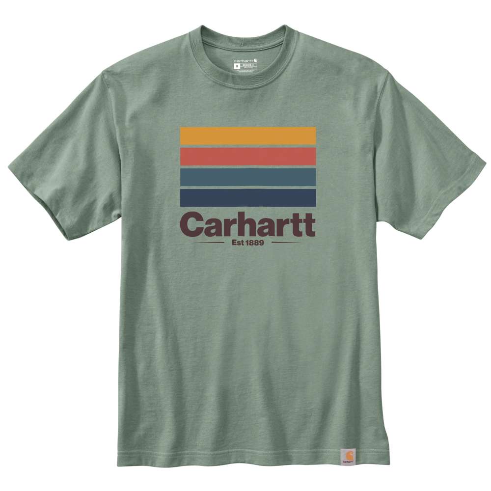 Carhartt Mens Line Graphic Short Sleeve T Shirt S - Chest 34-36’ (86-91cm)
