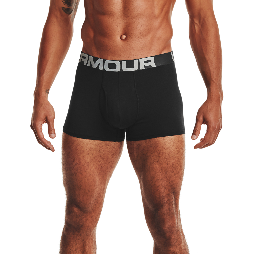 Under Armour Mens Charged Cotton 3In 3 Pack Boxer Shorts M- Waist 30-32’