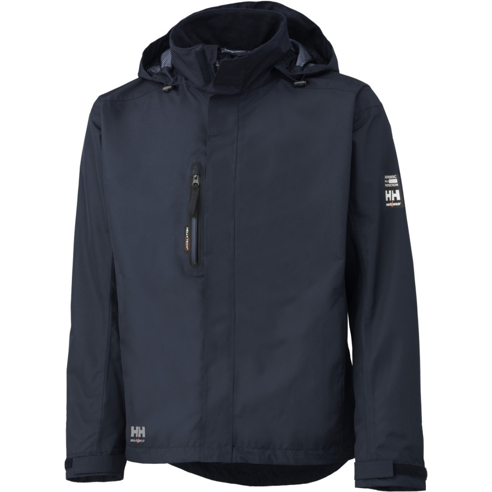 Helly Hansen Mens Haag Waterproof Windproof Workwear Zip Up Jacket L - Chest 42.5’ (108cm)