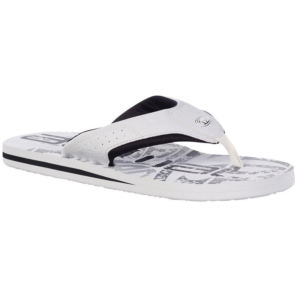 Animal Mens Jekyl Logo Flip Flop Sandals FM5SG002 White
