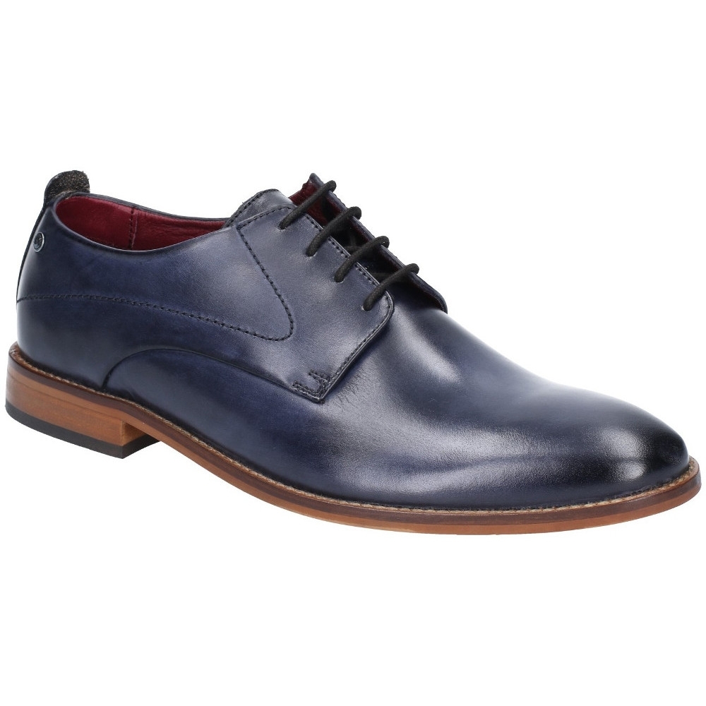 Buy Base London Mens Script Washed Lace Up Leather Shoes UK Size 9