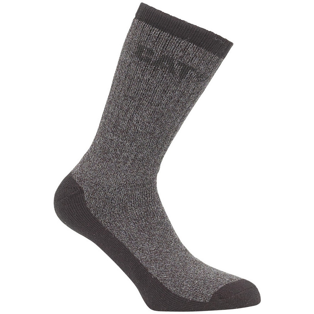 CAT Workwear Mens Workwear Thermal Cushioned Stretchy 2 Pack Socks One Size