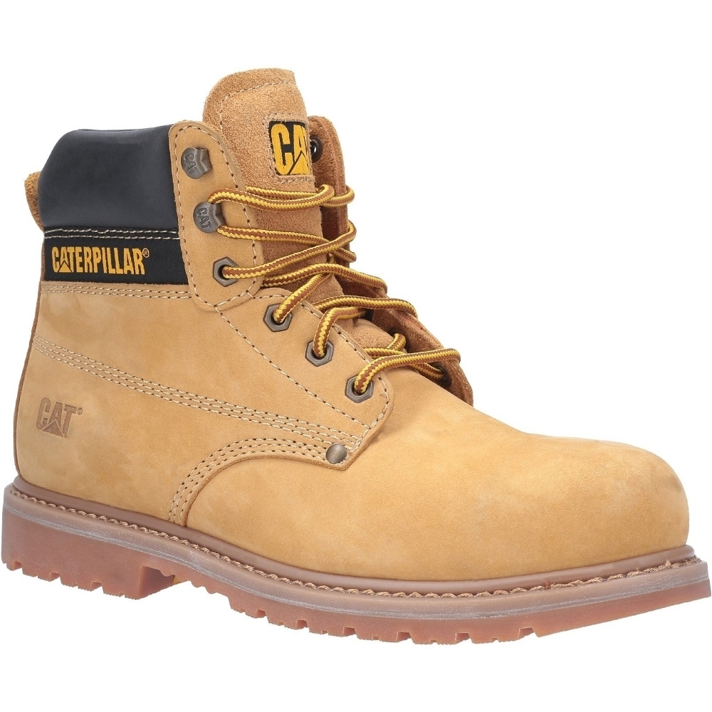 Caterpillar Mens Powerplant GYW Lace Up Leather Safety Boots UK Size 9 (EU 43)