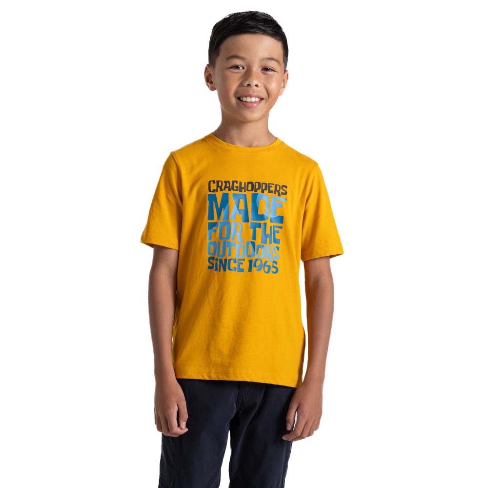 Craghoppers Boys Ellis Organic Short Sleeved T Shirt 3-4 years