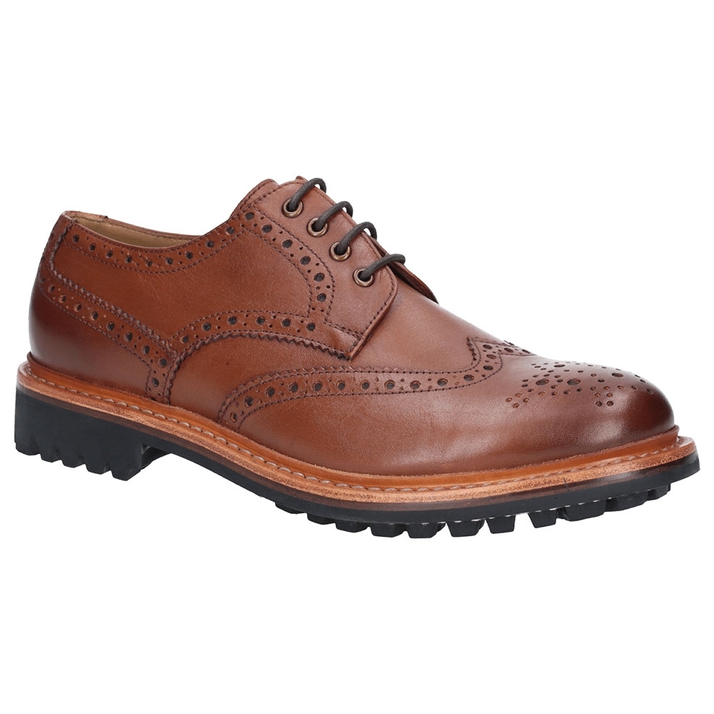 Cotswold Mens Quenington Commando Leather Laced Oxford Shoes UK Size 7 (EU 41)