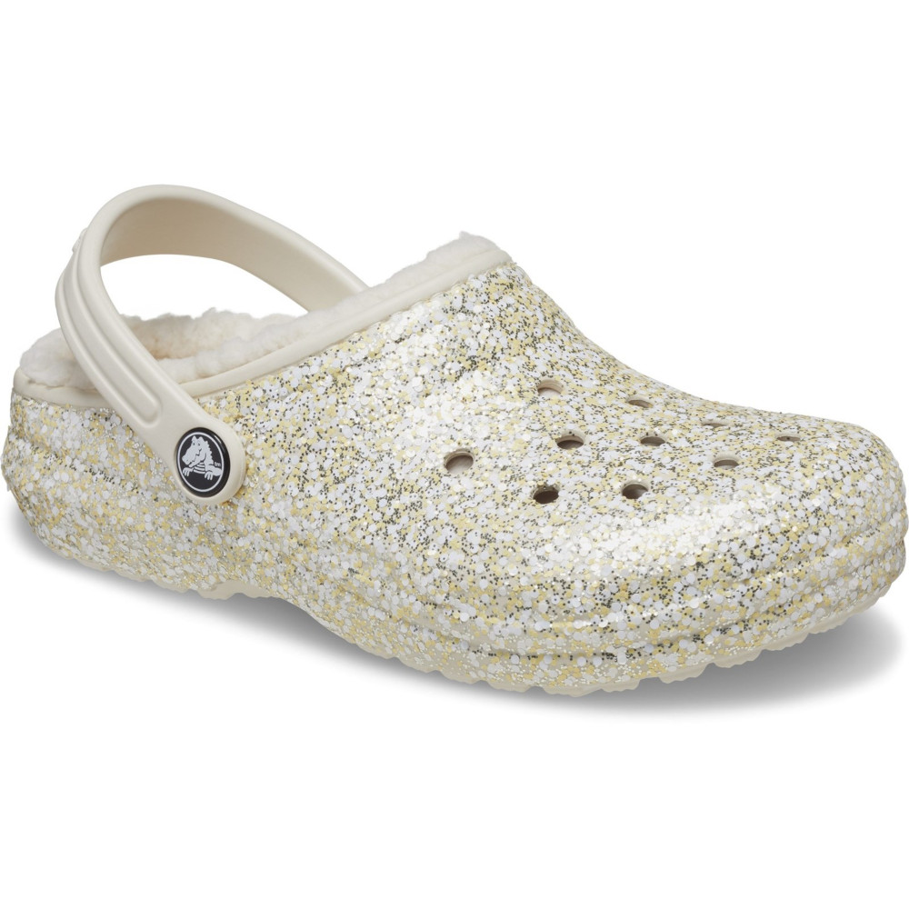Crocs Girls Toddlers Classic Glitter Cosy Lined Clogs UK Size 7 (EU 24)