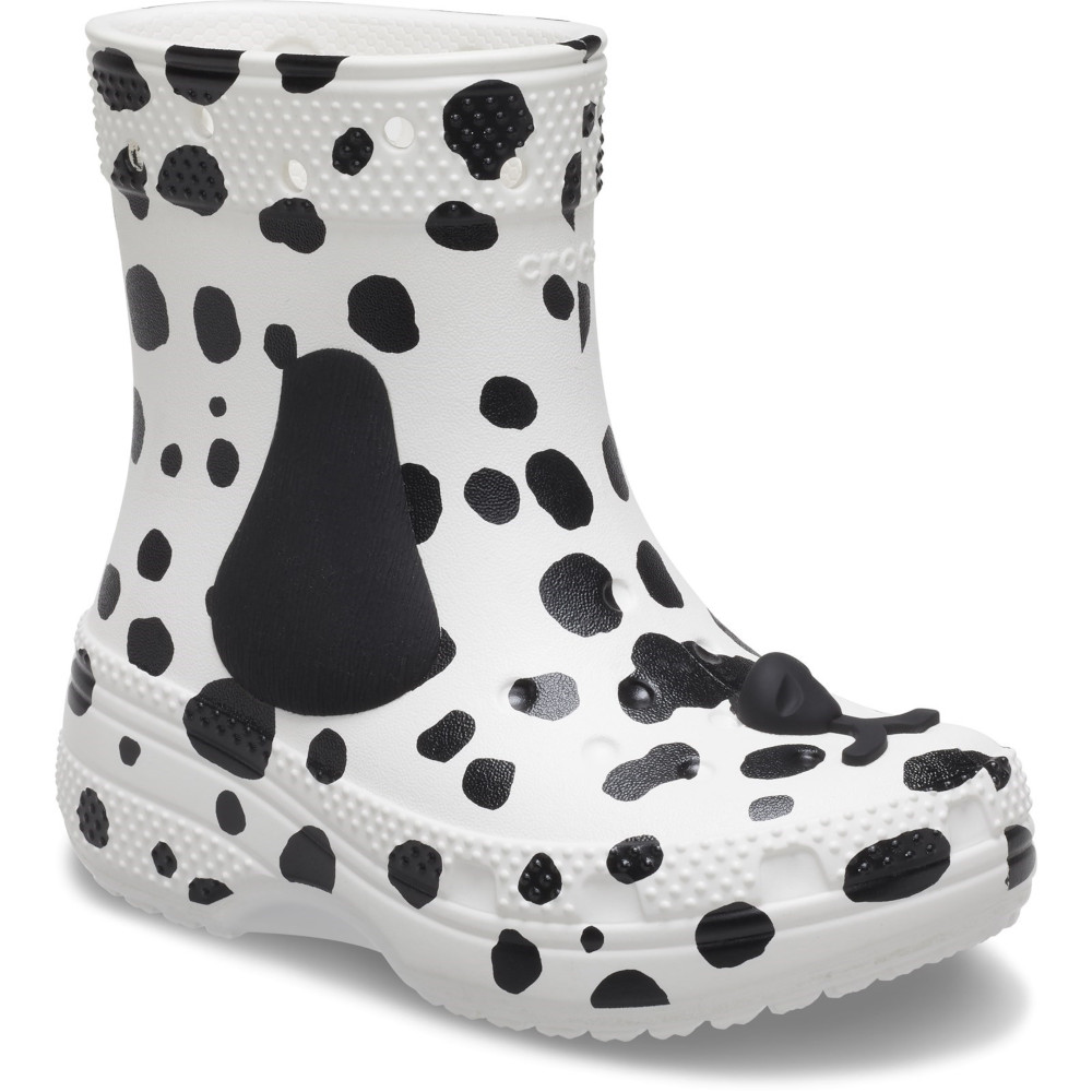 Crocs Girls Classic Dalmatian Waterproof Croc Boots UK Size 5 (EU 20-21)