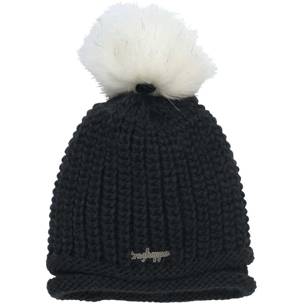 Craghoppers Womens/Ladies Langley Knit Acrylic Bobble Beanie Hat Medium / Large