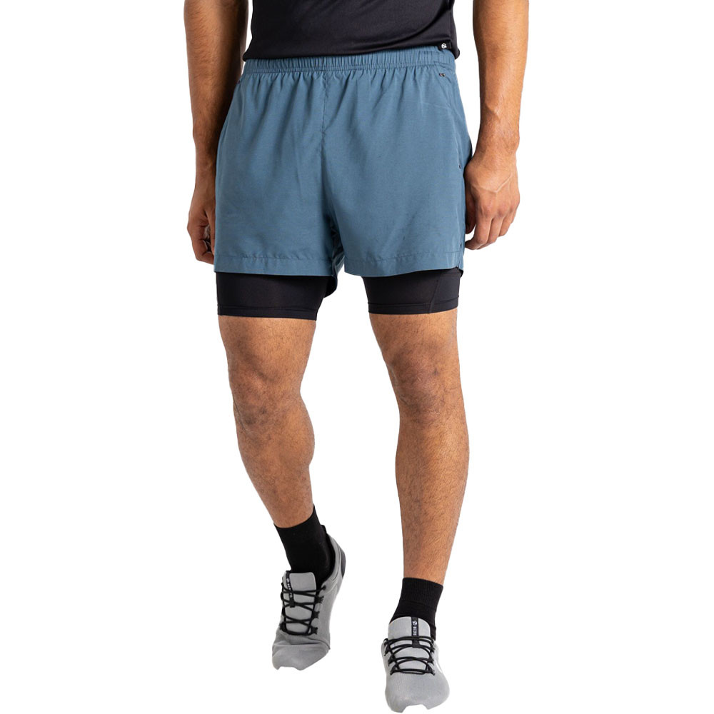 Dare 2B Mens Recreate II Lightweight 2 in 1 Active Shorts XS - Waist 30’ (76cm)