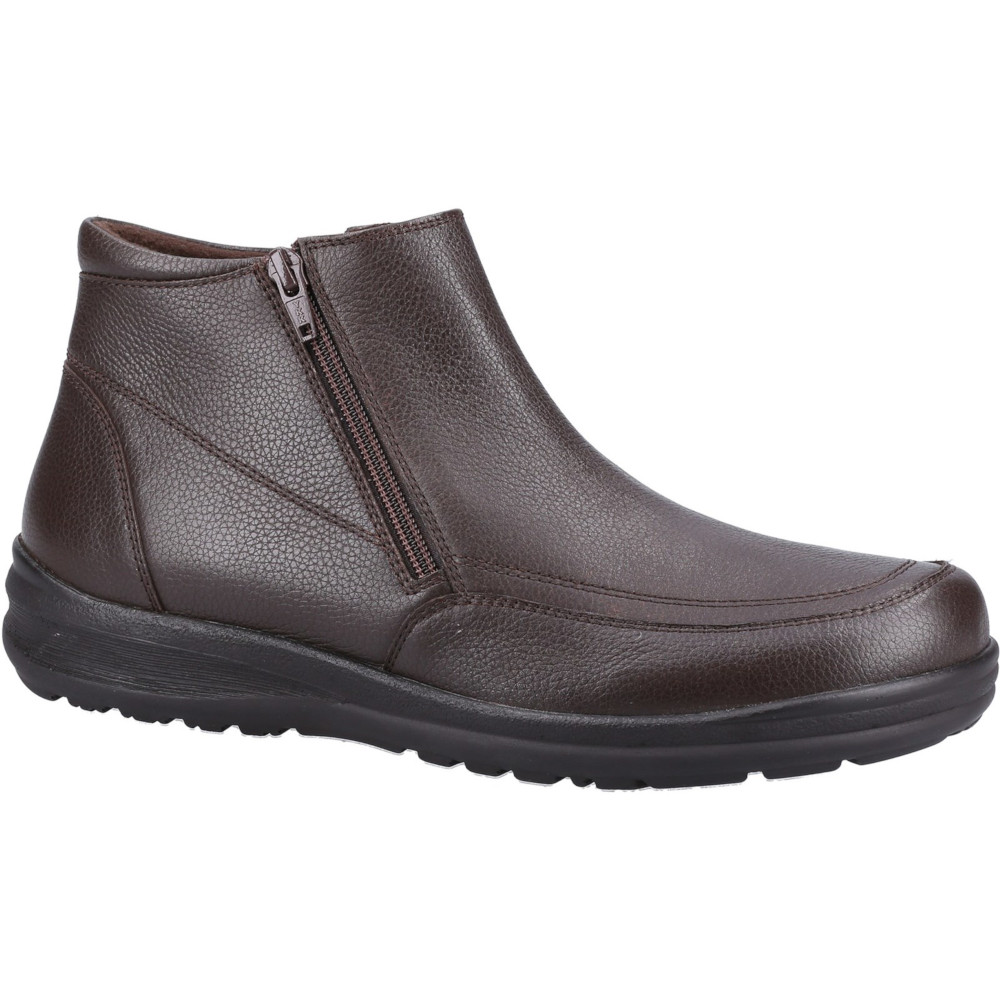 Fleet & Foster Mens Targhee Zip Up Leather Shoes UK Size 9 (EU 43)