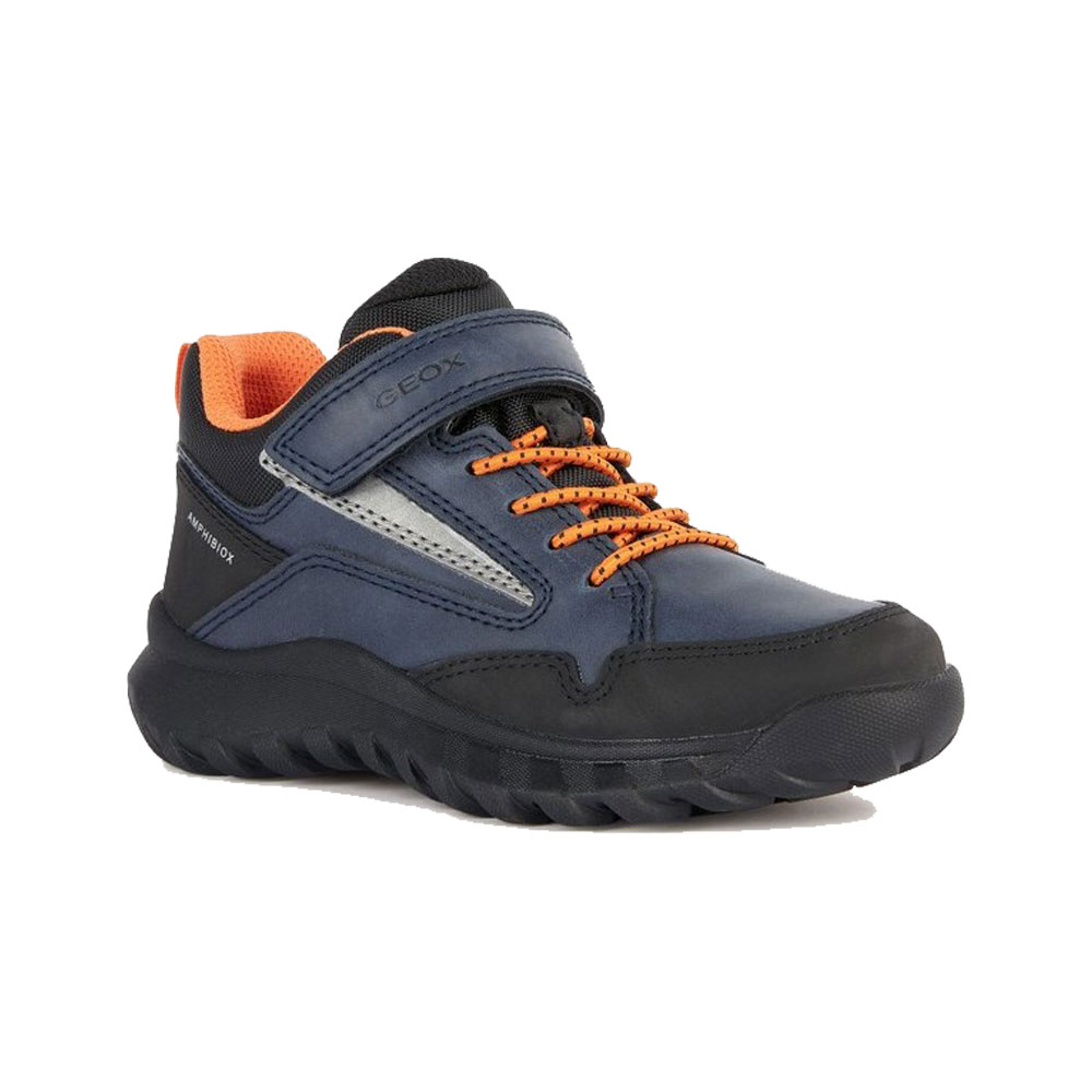 Geox Boys J SIMBYOS B ABX Waterproof Leather Boots UK Size 1.5 (EU 34)