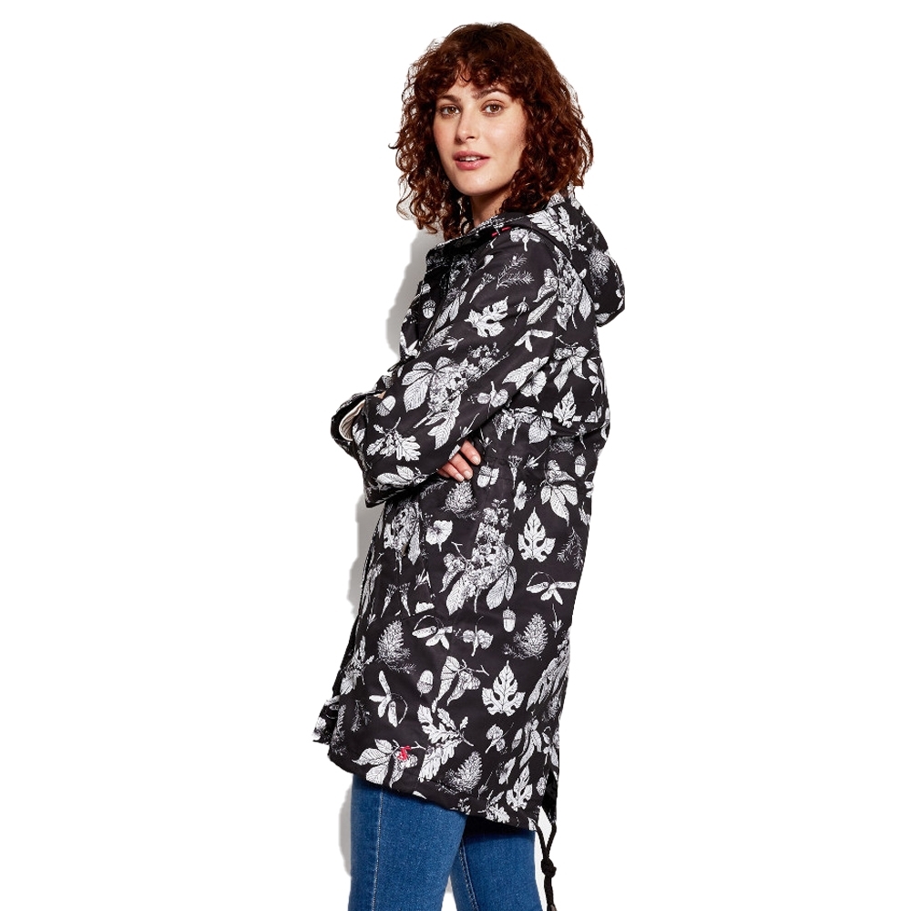 Joules Womens/Ladies Z Raine Printed Mid Length Waterproof Rain Jacket 10 - Bust 34’ (86cm)