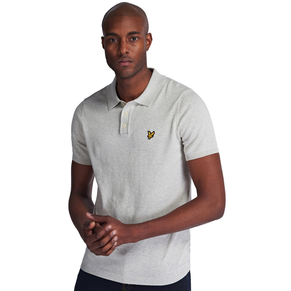 Lyle & Scott Mens Short Sleeve Classic Knitted Polo Shirt S- Chest 37-39’, (94-99cm)