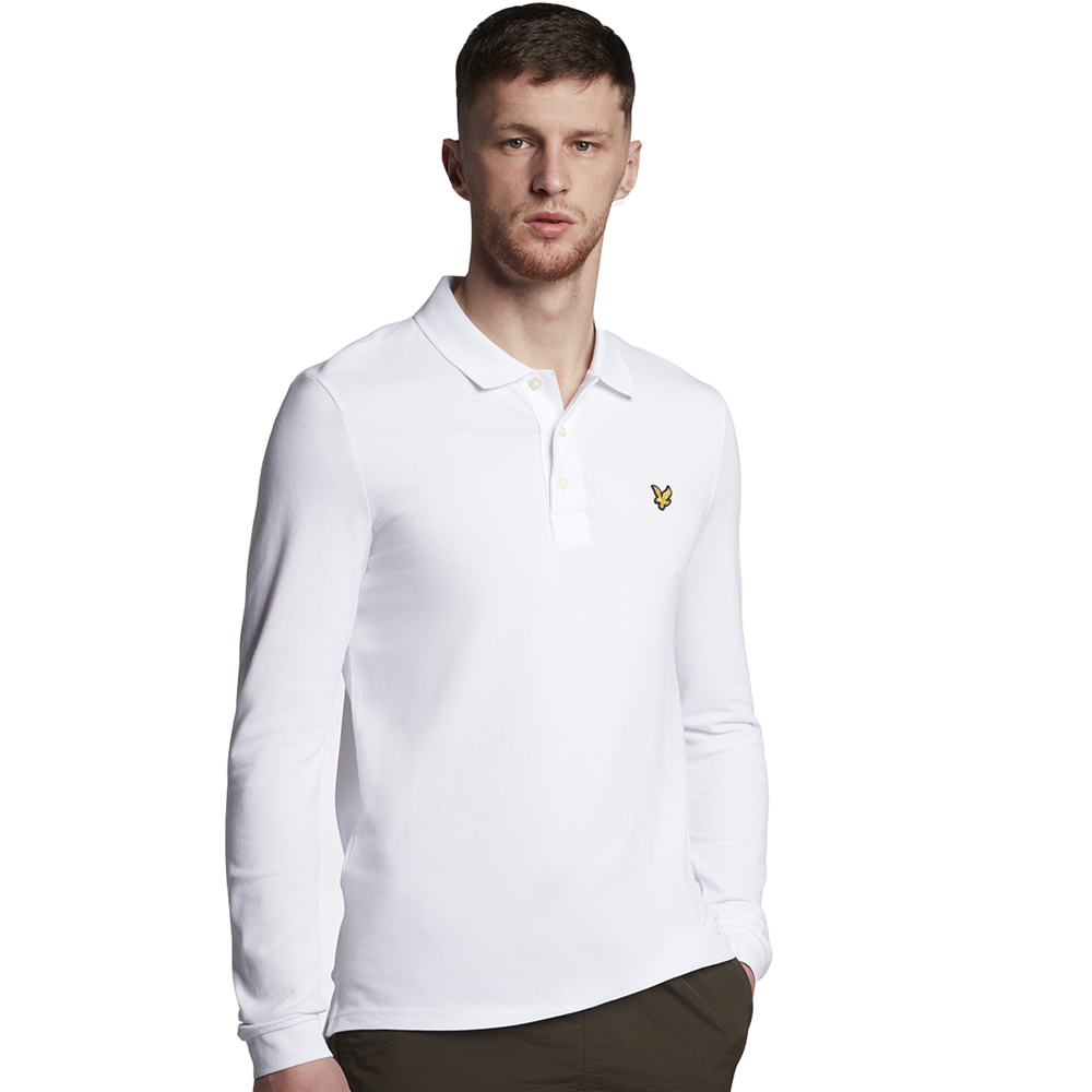 Lyle & Scott Mens Long Sleeve Collared Polo Shirt XXL - Chest 44-46.5’ (112-118cm)