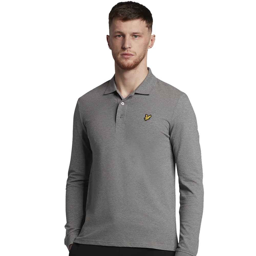 Lyle & Scott Mens Long Sleeve Collared Polo Shirt S - Chest 36-38’ (91-96cm)