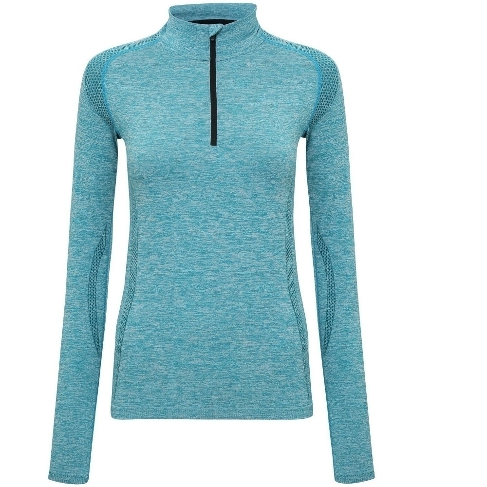 Outdoor Look Womens/Ladies Glenel Zip T Shirt Cool Dry Gym Running Top S- UK Size 10