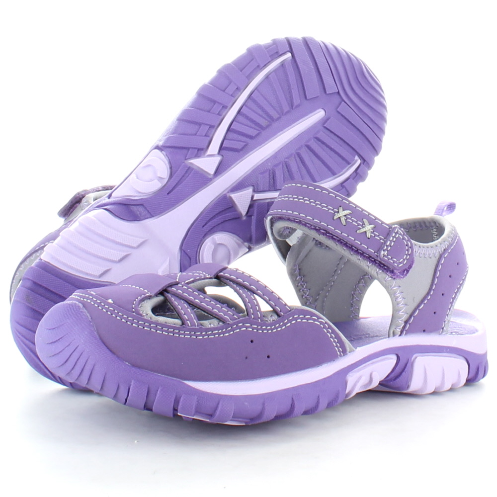 Regatta Girls Boardwalk Junior Walking Sandals RKF406 Purple