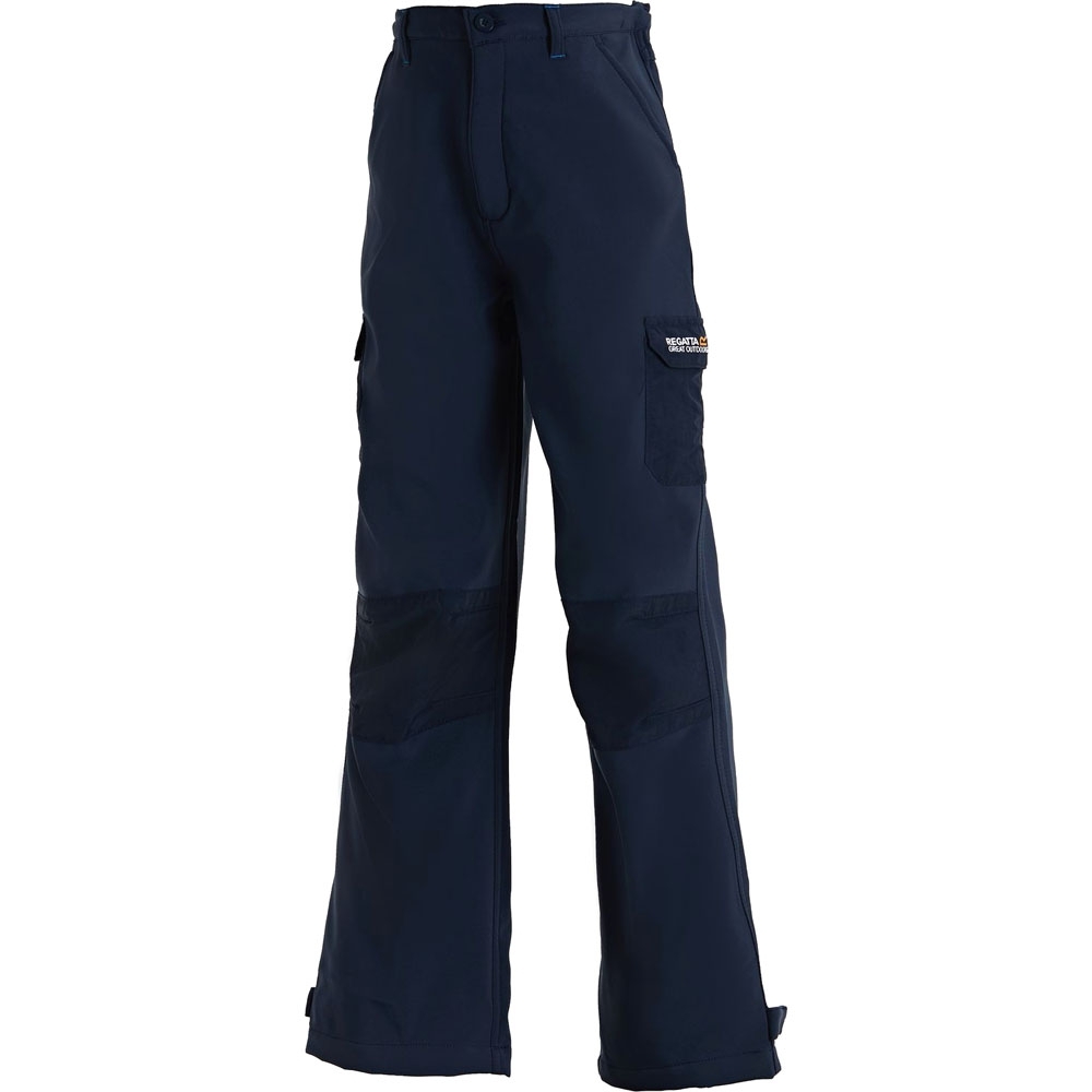 Regatta Boys & Girls Winter Softshell Wind Resistant Trousers 7-8 Years - Waist 58-60cm (Height 122-128cm)
