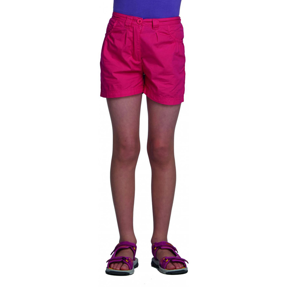 Regatta Girls Dolie Breathable Summer Shorts Pink RKJ049
