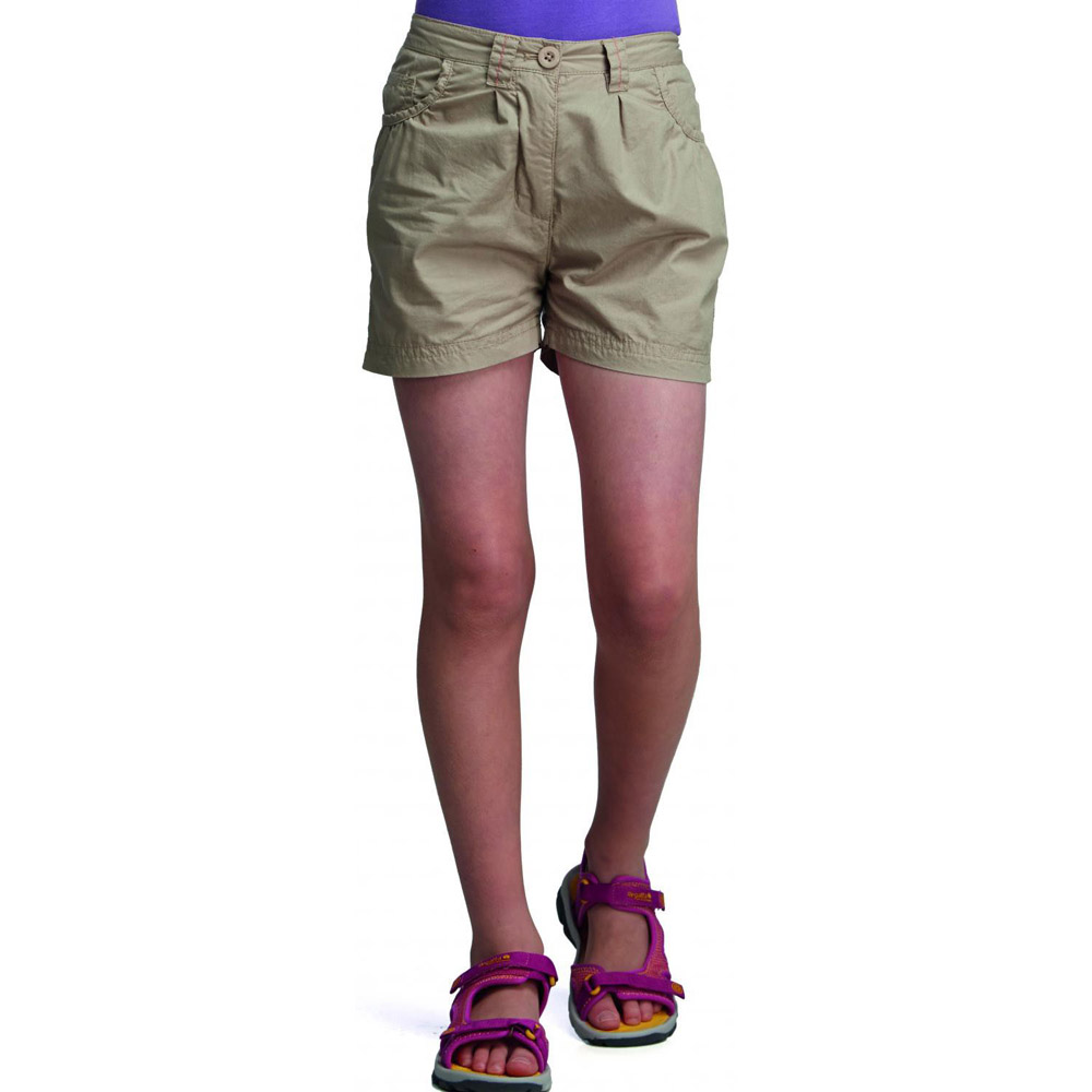 Regatta Girls Dolie Breathable Summer Shorts Yellow RKJ049