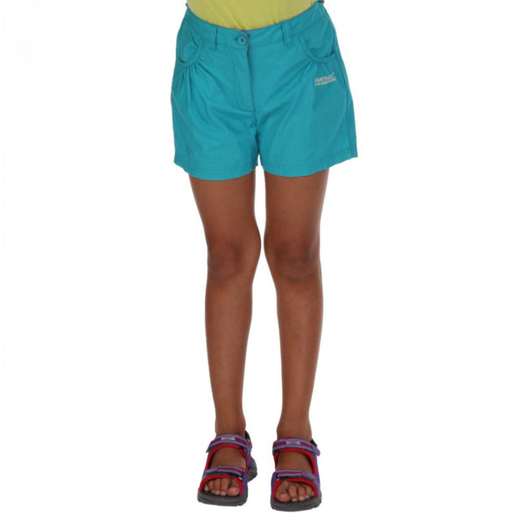 Regatta Girls Doddle Coolweave Cotton Walking Shorts 11-12 Years - Waist 65-67cm (Height 146-152cm)