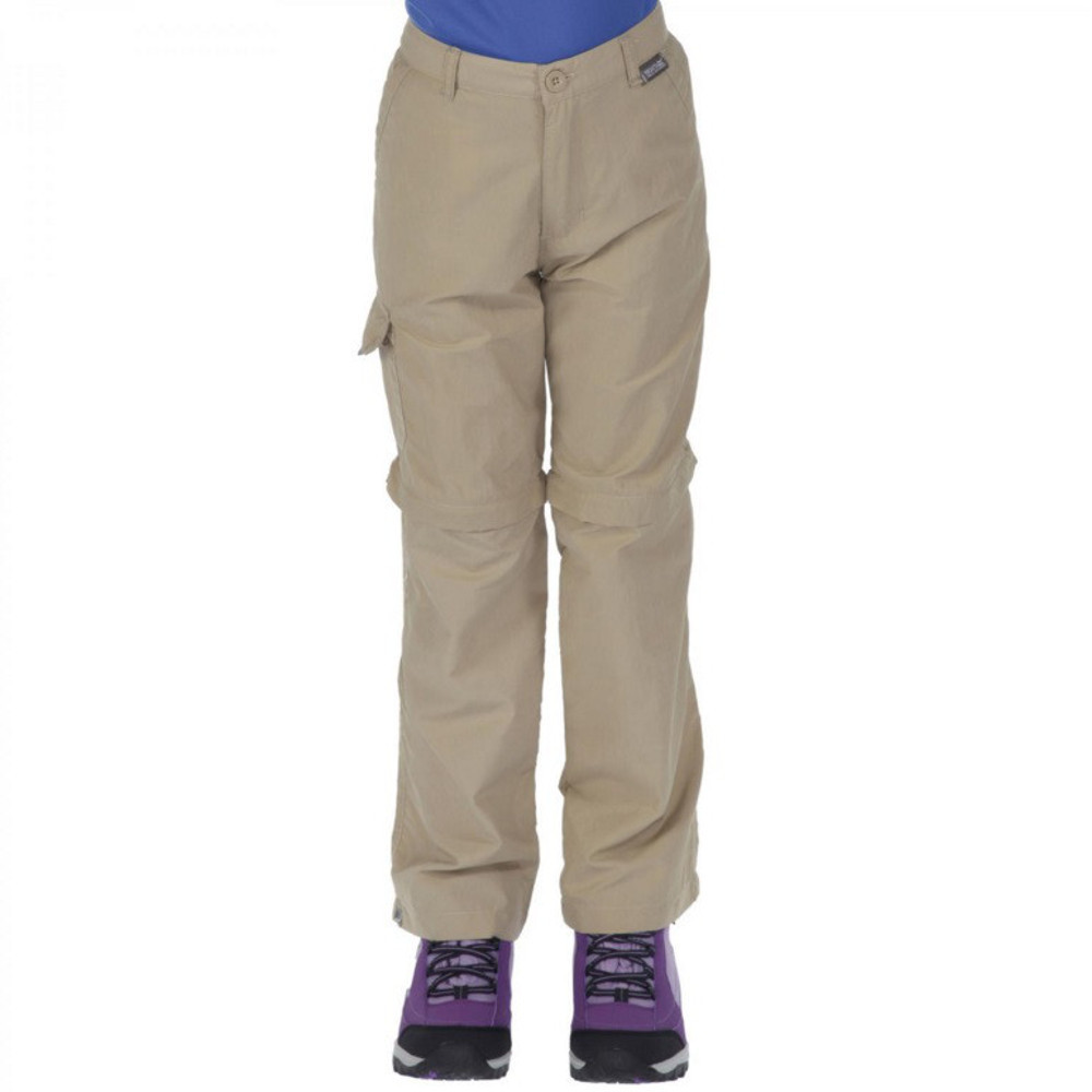 Regatta Boys & Girls Sorcer Lightweight Zip Off Trousers 3-4 Years - Waist 53-54cm (Height 98-104cm)