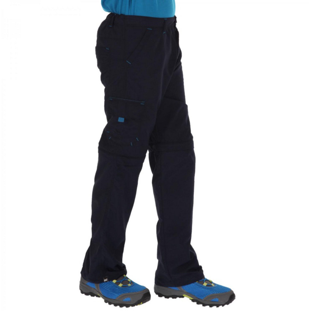 Regatta Boys & Girls Sorcer Lightweight Zip Off Trousers 3-4 Years - Waist 53-54cm (Height 98-104cm)