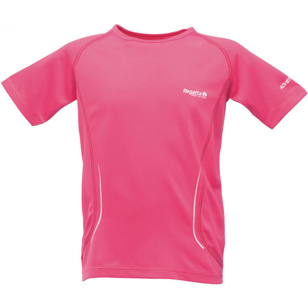 Regatta Boys & Girls Kaktus Breathable Quick Drying Active T Shirt 32' - Chest 79-83cm