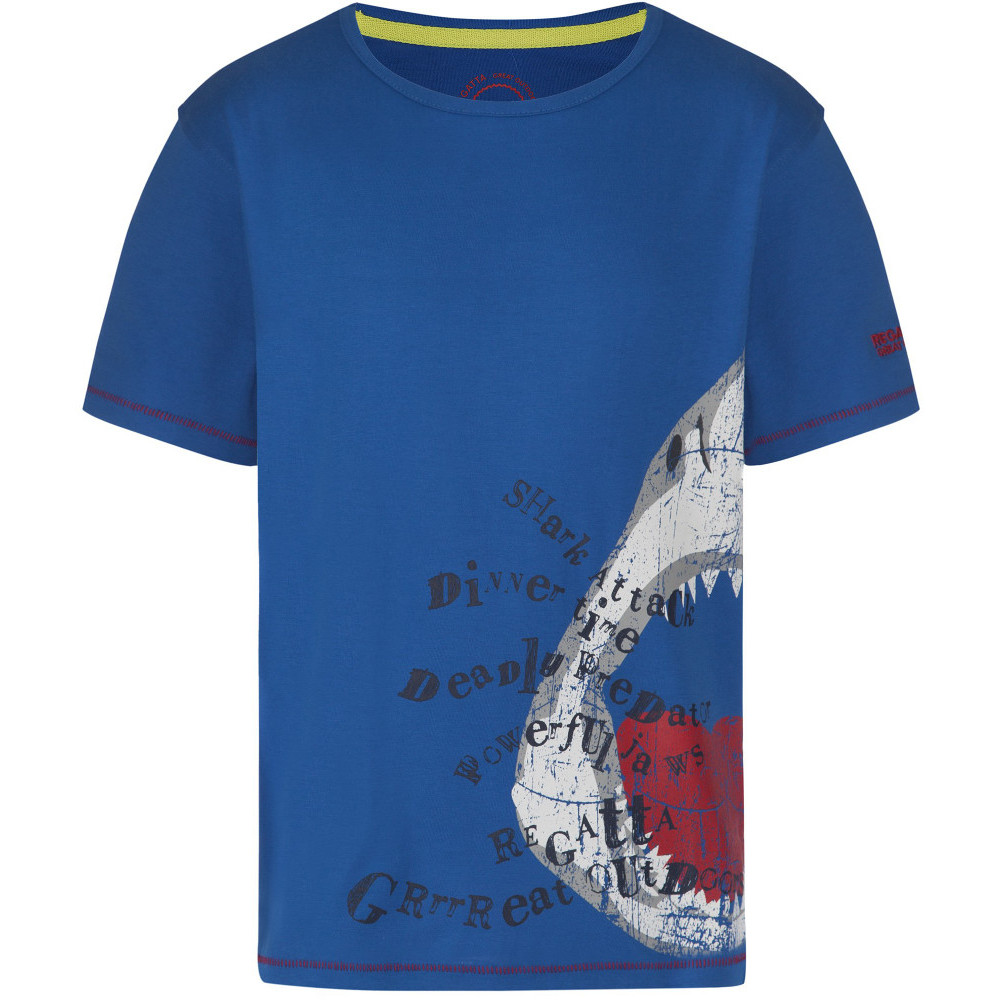Regatta Boys & Girls Bobbles Coolweave Cotton Graphic T Shirt 34' - Chest 83-85cm (Height 158-164cm)