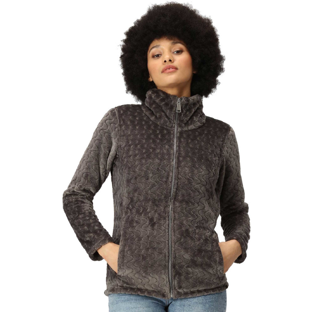Regatta Womens Heloise Mock Neck Full Zip Fleece Jacket 10 - Bust 34’ (86cm)