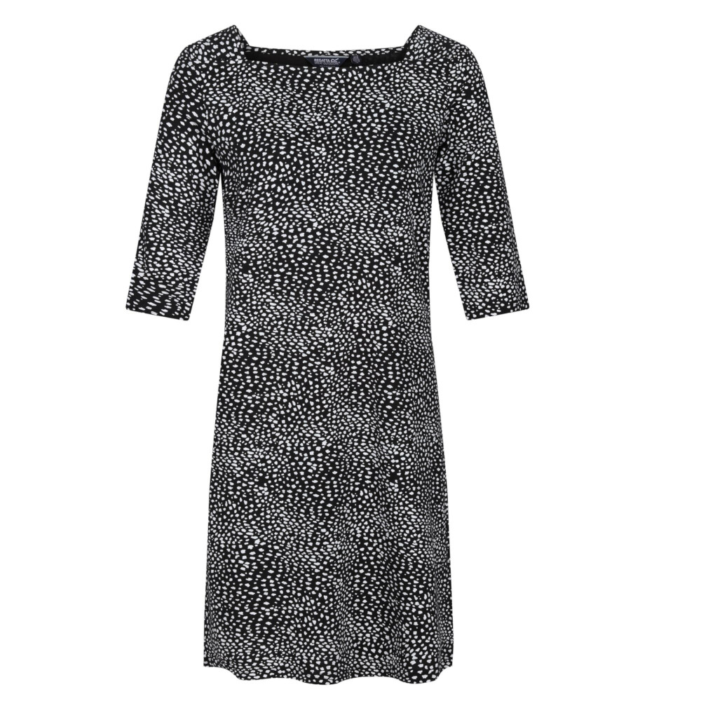 Regatta Womens Paislee Printed Jersey 3/4 Sleeve Sun Dress UK 16- Waist 33’, (84cm)