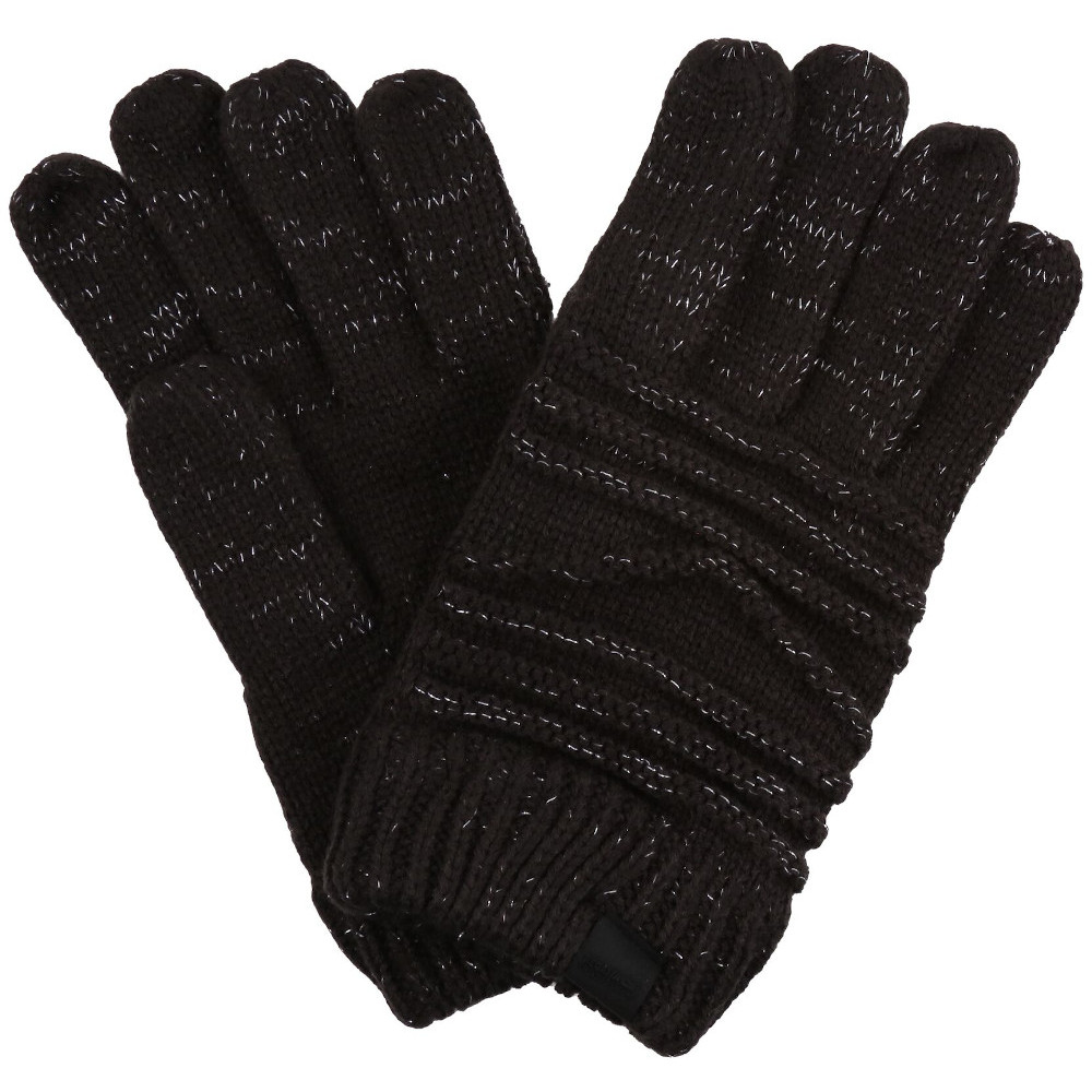 Regatta Womens Multimix IV Cable Knitted Gloves Large / Extra Large