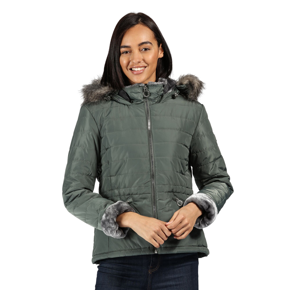 Regatta Womens Westlynn Insulated Quilted Parka Coat Jacket 8 - Bust 32’ (81cm)