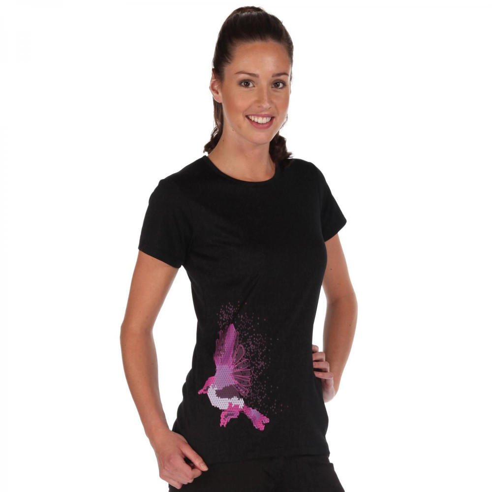 Regatta Womens/Ladies Fingal Quick Dry Active Graphic T Shirt 12 - Bust 36' (92cm)