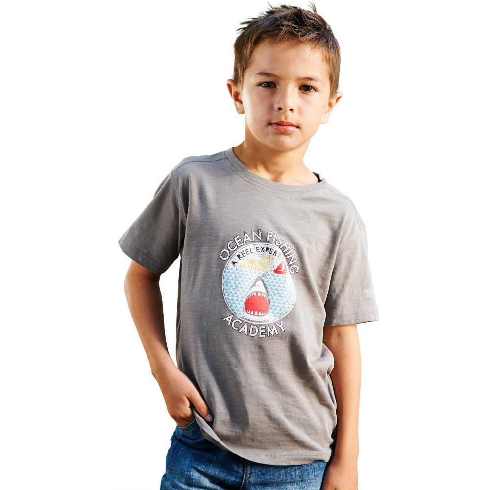 Regatta Boys Zorb Casual Soft Cotton Printed Graphic T Shirt 3 years - Chest 55-57cm