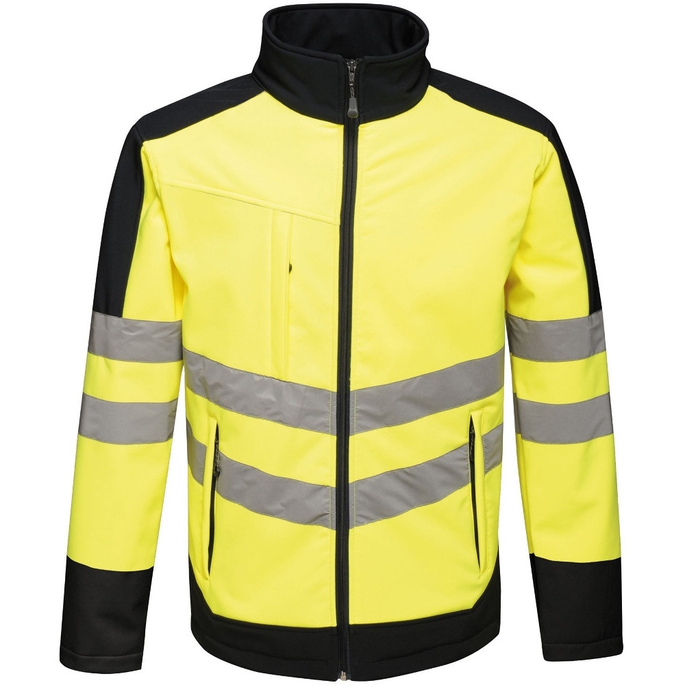 Regatta Mens Hi Vis Pro Softshell Workwear Jacket S - Chest 37-38’ (94-96.5cm)