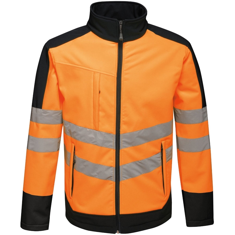 Regatta Mens Hi Vis Pro Softshell Workwear Jacket M - Chest 39-40’ (99-101.5cm)