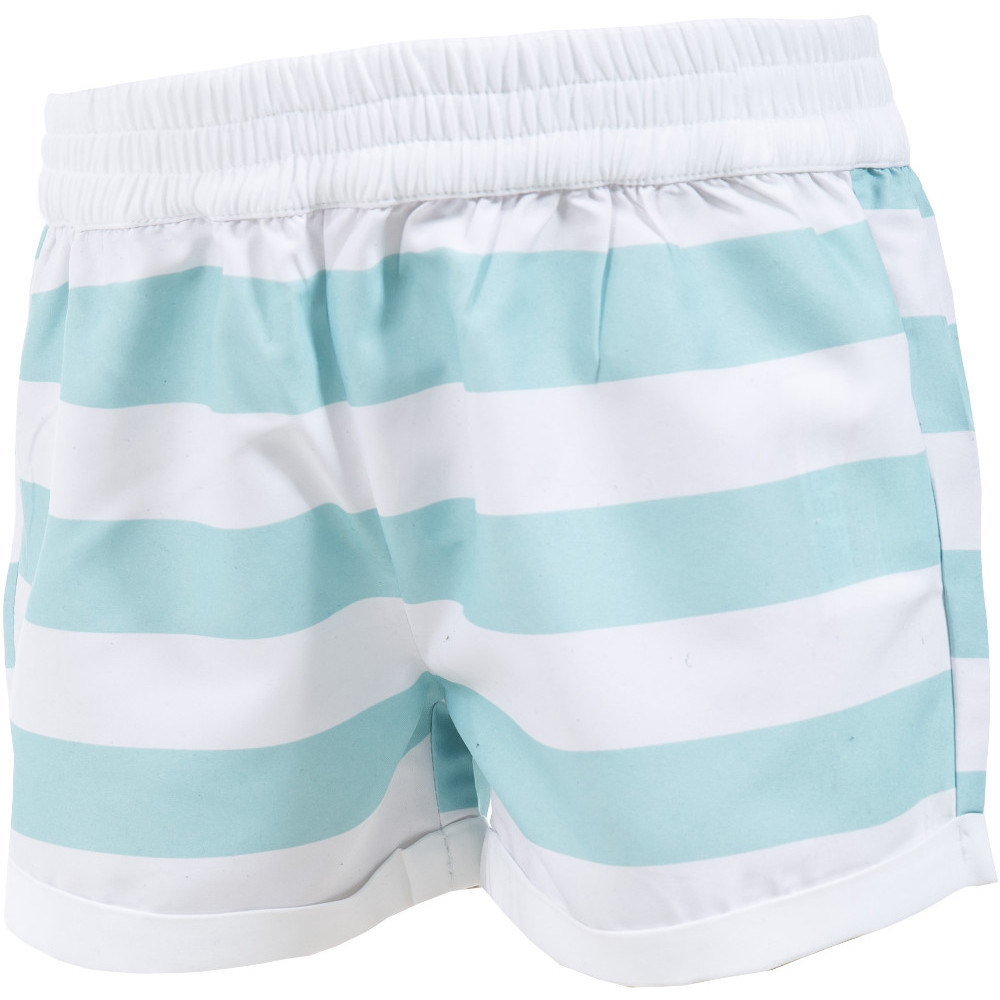 Trespass Girls Wini Short Length Summer Casual Striped Shorts 7-8 years - Waist 23' (58.5cm)  Inside