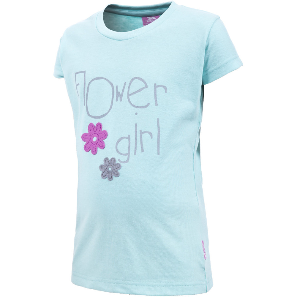 Trespass Girls Fruity Polycotton Flower Girl Graphic T Shirt 7-8 years - Height 50'  Chest 26' (66cm