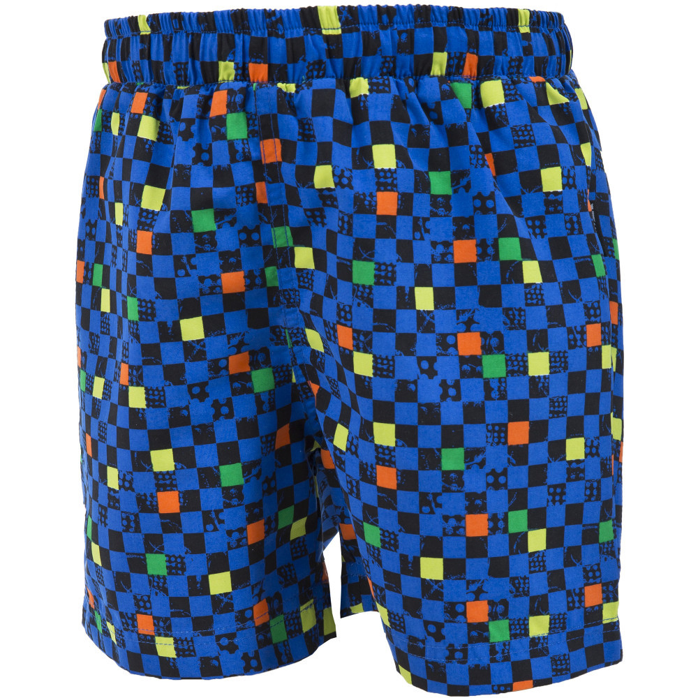 Trespass Boys Pixel All Over Print Casual Summer Board Shorts 3-4 years - Waist 21' (53cm)  Inside L