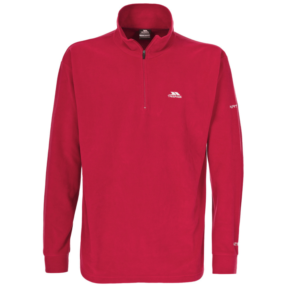 Trespass Mens Masonville Lightweight Half Zip Midlayer Fleece Top