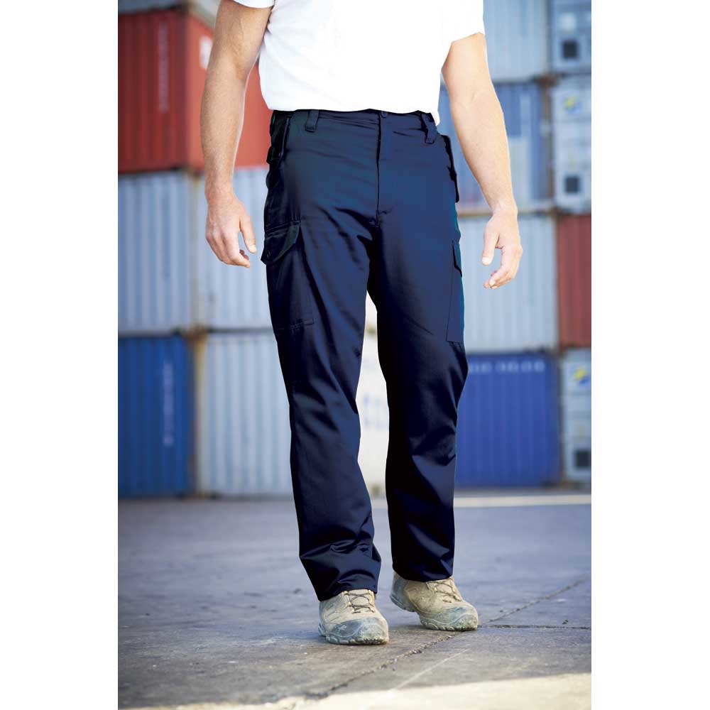 Regatta Mens Combat Cargo Walking Workwear Trousers TRJ314 Navy