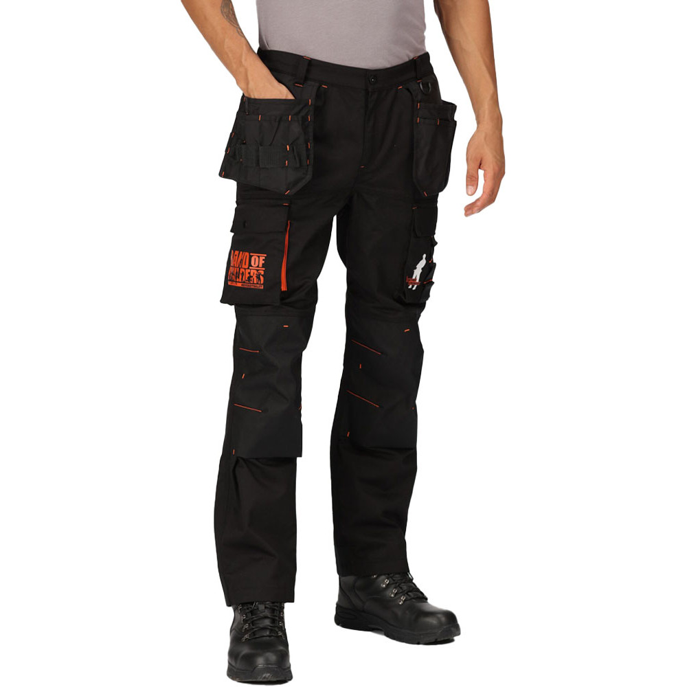 Brand of Builders Mens Workwear Multi Pocket Trousers 46S- Waist 46’, (117cm), Inside Leg 29’